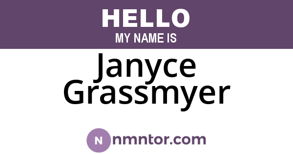 Janyce Grassmyer