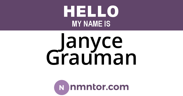 Janyce Grauman
