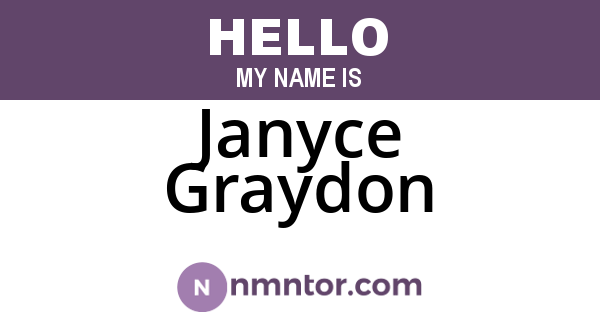 Janyce Graydon