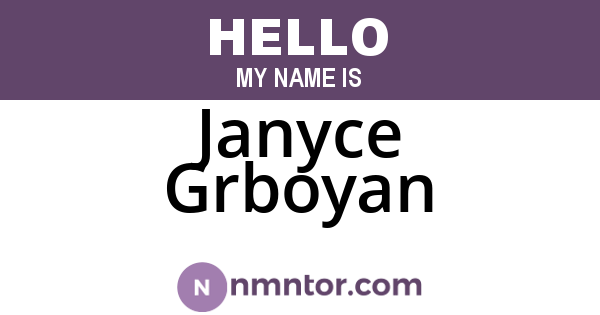 Janyce Grboyan