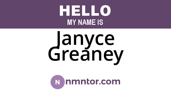 Janyce Greaney