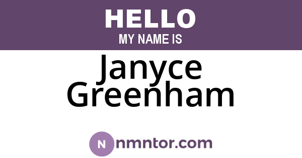 Janyce Greenham