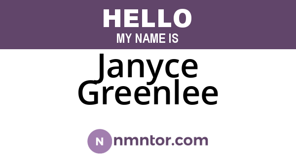 Janyce Greenlee