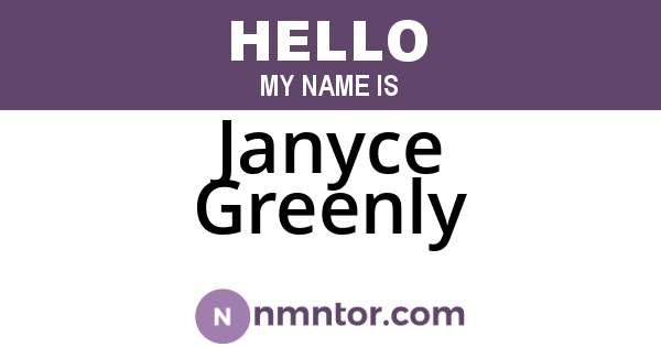 Janyce Greenly