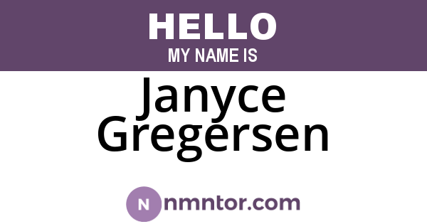 Janyce Gregersen