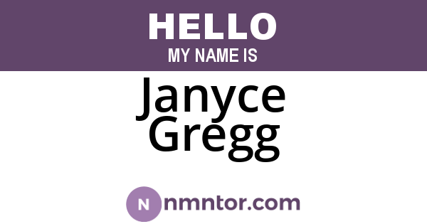 Janyce Gregg