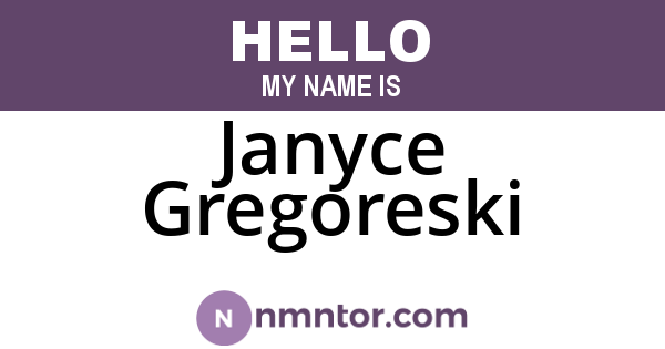 Janyce Gregoreski