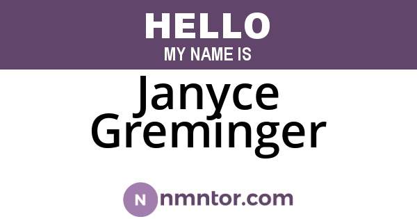Janyce Greminger