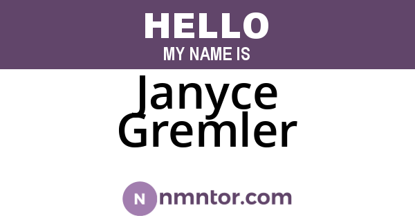 Janyce Gremler