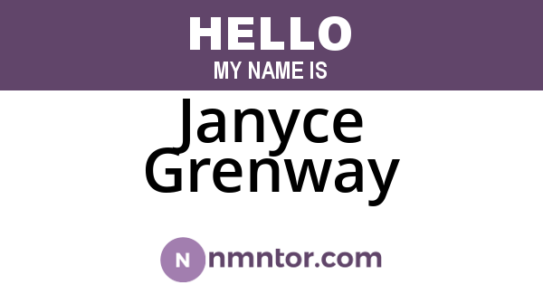 Janyce Grenway
