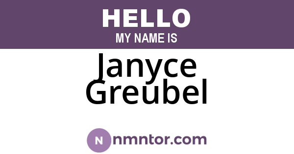 Janyce Greubel