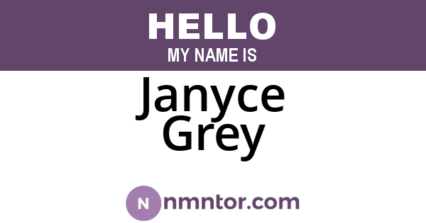 Janyce Grey