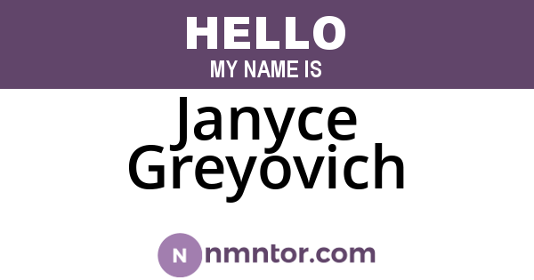 Janyce Greyovich