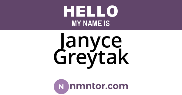 Janyce Greytak