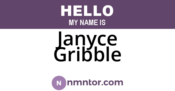 Janyce Gribble