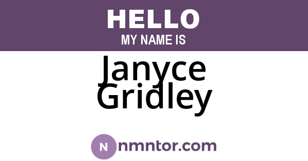 Janyce Gridley