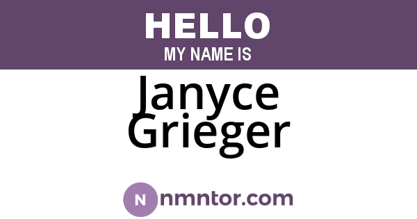 Janyce Grieger