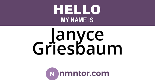 Janyce Griesbaum