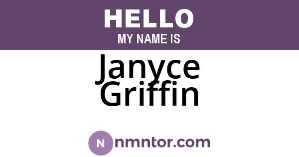 Janyce Griffin