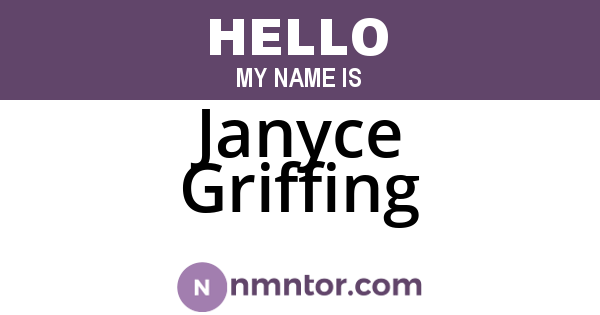 Janyce Griffing