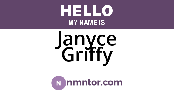 Janyce Griffy