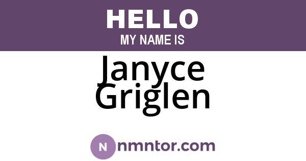 Janyce Griglen