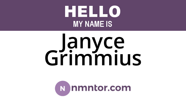 Janyce Grimmius