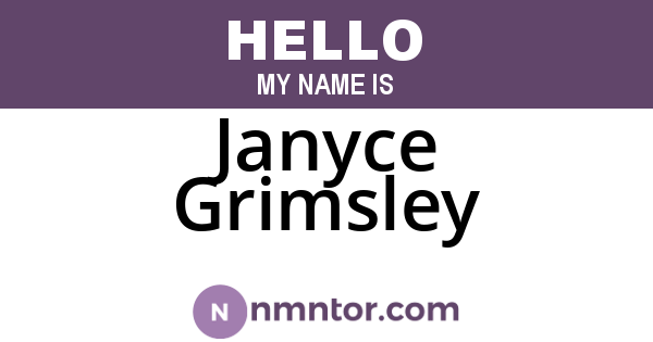 Janyce Grimsley