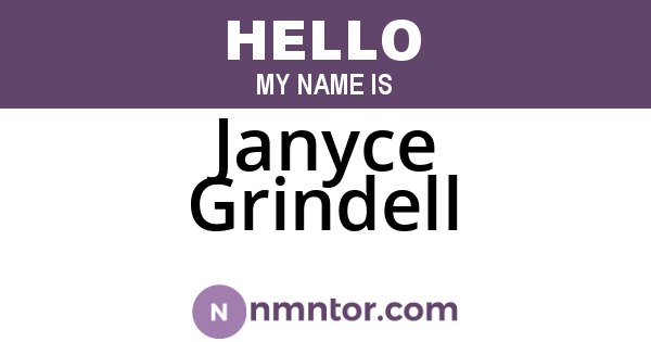 Janyce Grindell
