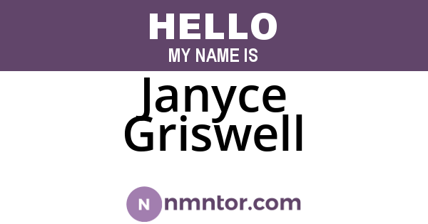 Janyce Griswell