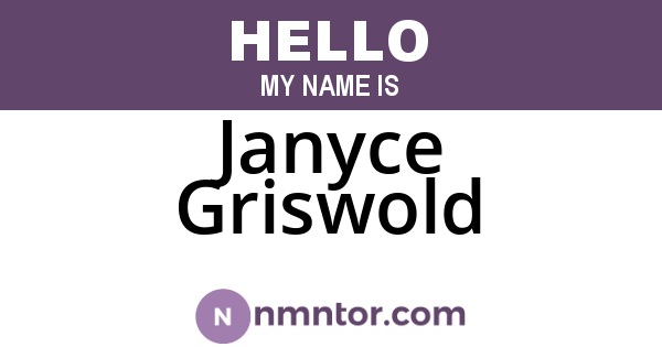 Janyce Griswold