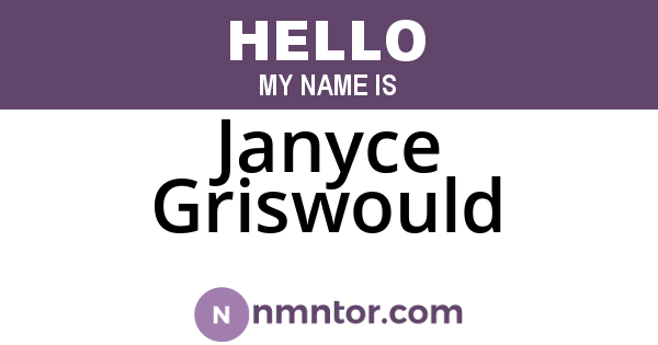 Janyce Griswould