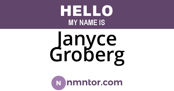Janyce Groberg
