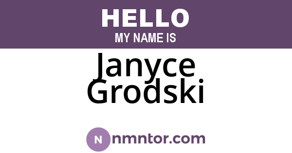 Janyce Grodski