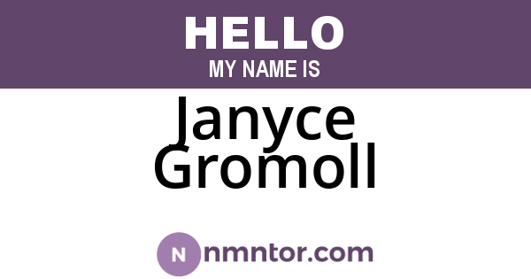 Janyce Gromoll