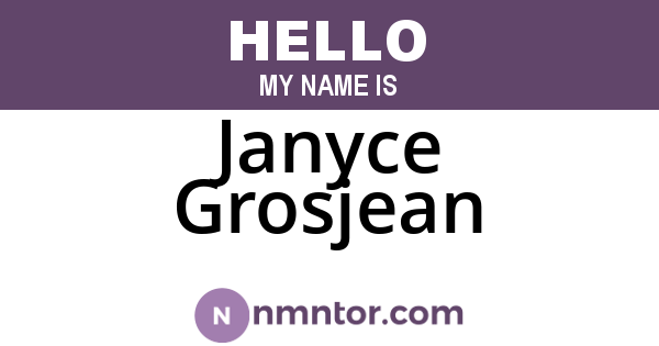 Janyce Grosjean
