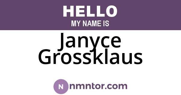 Janyce Grossklaus