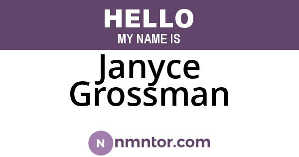 Janyce Grossman