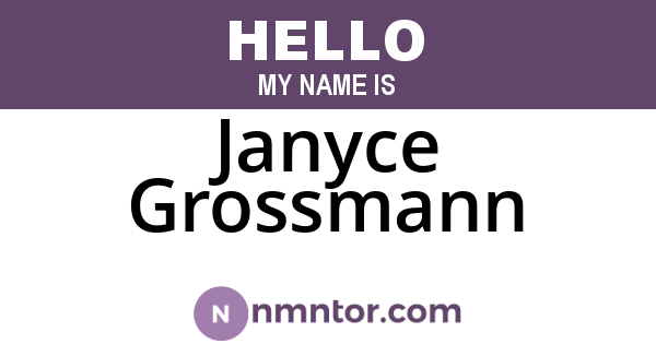 Janyce Grossmann