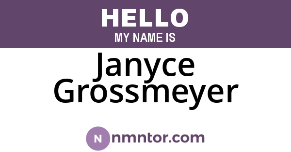 Janyce Grossmeyer