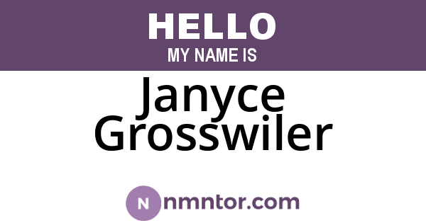Janyce Grosswiler