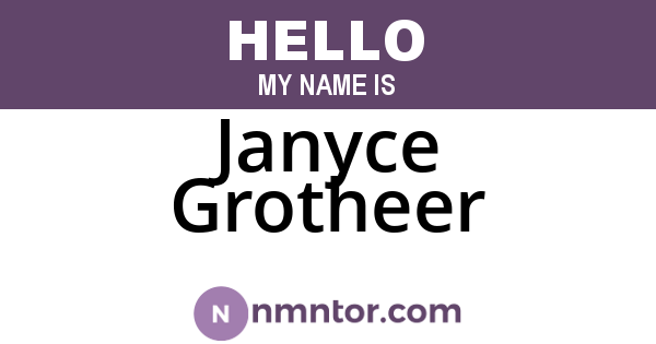 Janyce Grotheer