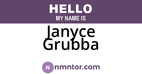 Janyce Grubba