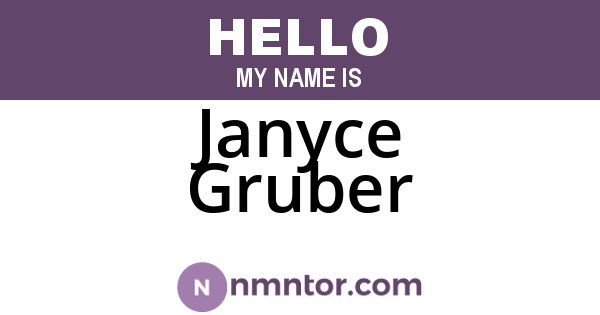 Janyce Gruber