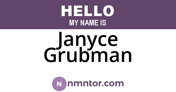 Janyce Grubman