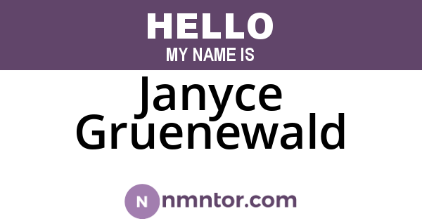 Janyce Gruenewald