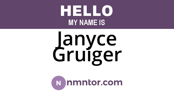 Janyce Gruiger