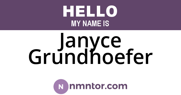 Janyce Grundhoefer