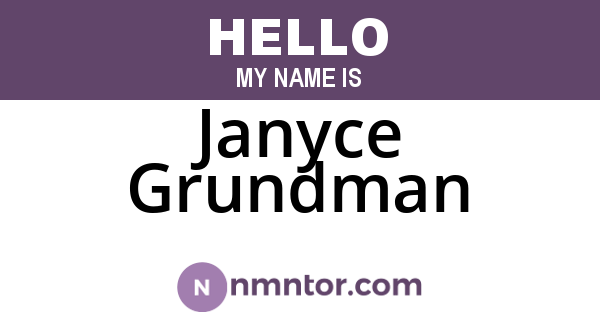 Janyce Grundman