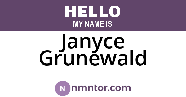 Janyce Grunewald
